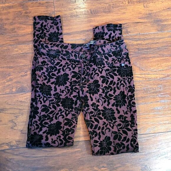 Active USA Velvet Jegging Skinny Jeans Pants Leggings - Picture 1 of 5